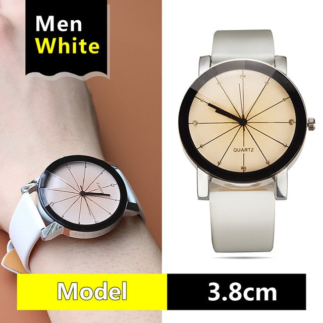 watches Arrival men women's Dial Clock Leather