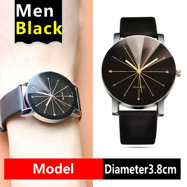 watches Arrival men women's Dial Clock Leather