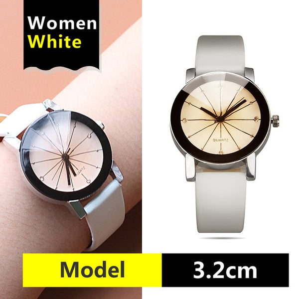 watches Arrival men women's Dial Clock Leather