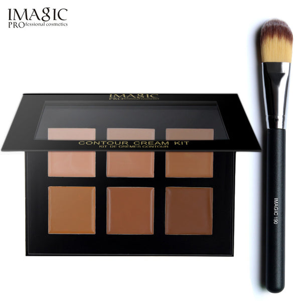 IMAGIC Concealer Cream Palette Contour Kit Pro Makeup Palatte 6 Colors Concealer Face Primer Palette Face Makeup