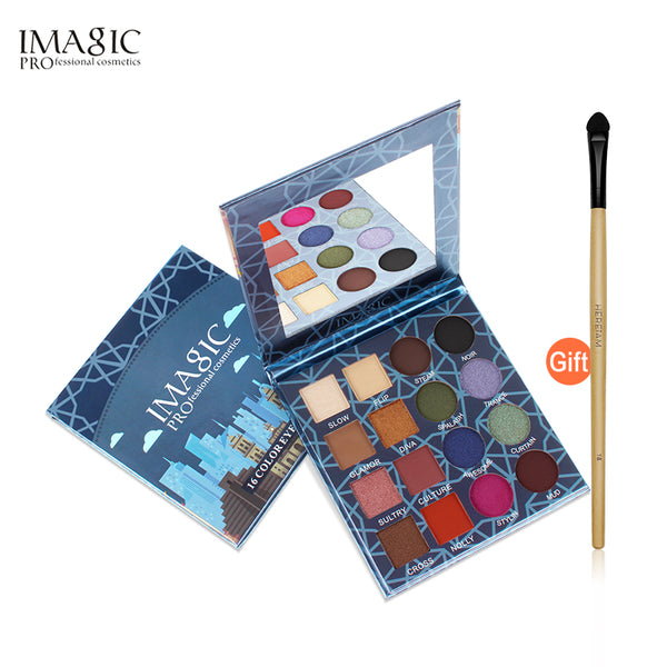 IMAGIC Eye shadow Pallete Makeup 16 Colors Waterproof Eyeshadow Professional Cosmetics