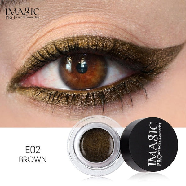 IMAGIC Eyeliner Waterproof Eyeliner Gel Makeup Cosmetic Gel Eye Liner With Brush 24 Hours Long-lasting Eye Liner Kit