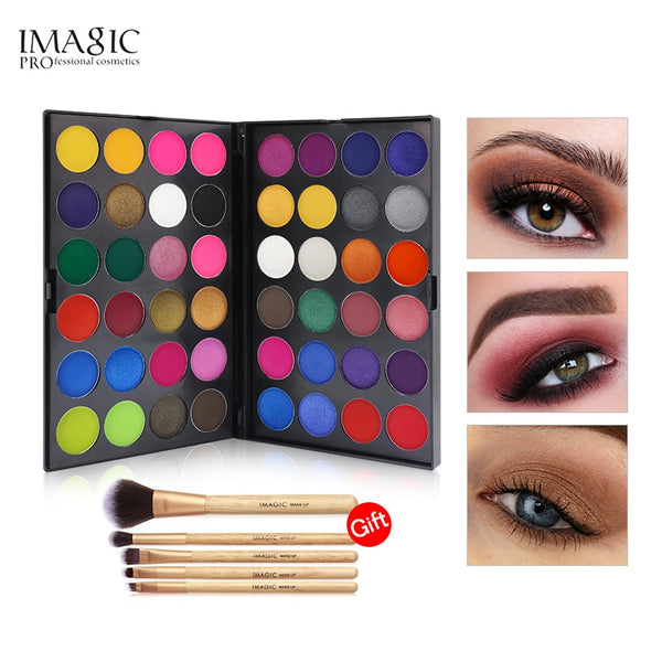 IMAGIC Eyeshadow Pallete Professional 48 Colors Eyeshadow Matte Shimmer Glitter Cosmetics Smoky Eye Shadow Makeup Powder