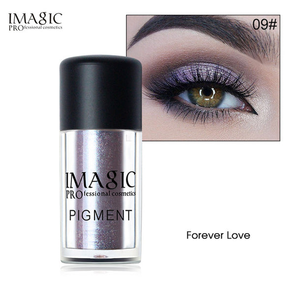 IMAGIC Glitter Eyeshadow Palette Fashion Shining Metals Powder Shimmer Eye Shadow Pigments Makeup Easy to Wear