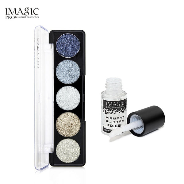 IMAGIC Pressed Glitterinjections EyeShadow Rainbow EyeShadows Cosmetic Make up Pressed Glitters Diamond Eyeshadows