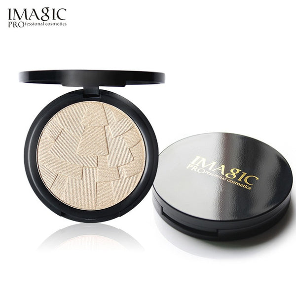 IMAGIC Professional 4 Colors Illuminator Brightening Cosmetics Face Pressed Highlighter Powder Easy to Wear Face Shimmer