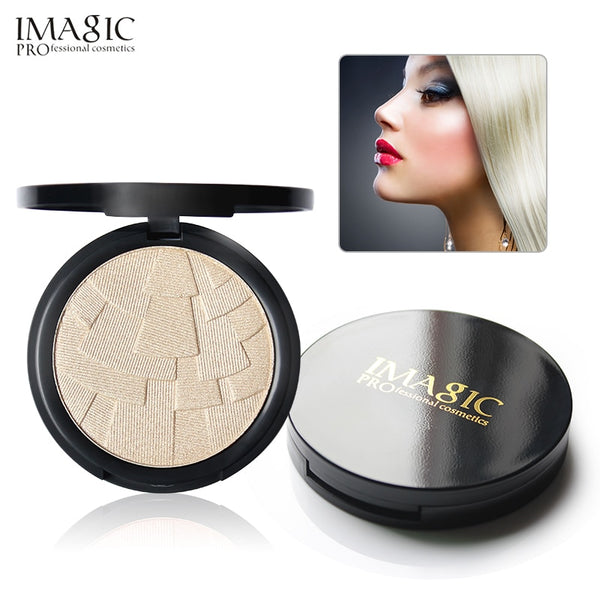 IMAGIC Professional 4 Colors Illuminator Brightening Cosmetics Face Pressed Highlighter Powder Easy to Wear Face Shimmer