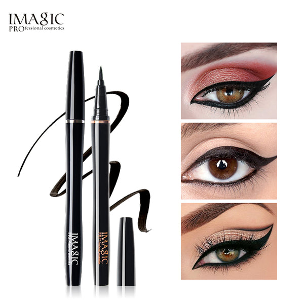 IMAGIC Professional Makeup Waterproof Long Lasting Liquid Eyeliner - Black High Pigment Long Lasting Eyeliner