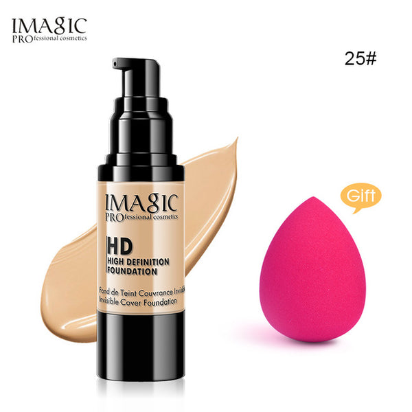 IMAGIC Professional Whitening Moisturizing HD Liquid Foundation Concealer Highlight Shadow Makeup Cosmetic