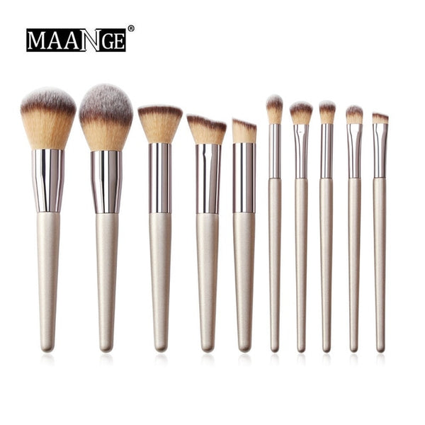 MAANGE 10/11/12pcs/set makeup brushes set for cosmetic foundation powder blush eyeshadow blending make up brush beauty tool Kits