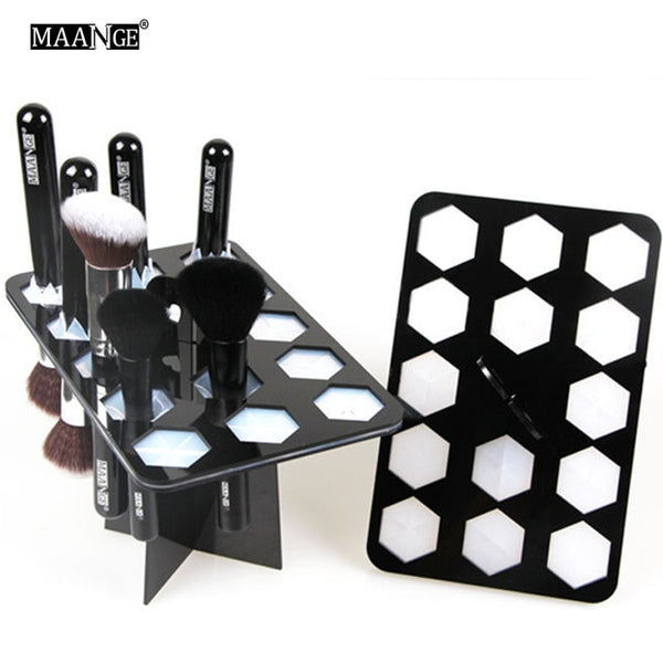 New 14/26/42 Holes Acrylic Makeup Brush Holder Stand Air Drying Makeup Brush
