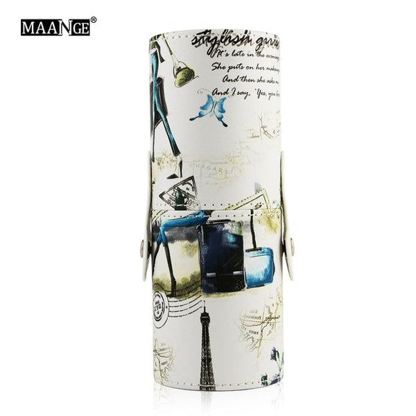 1Pcs Make Up Brushes Case Makeup Brush Holder Empty Round Pen Portable