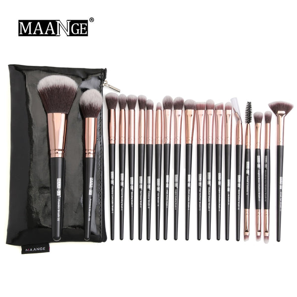New 5-25 pcs Black Gold Makeup Brushes Set