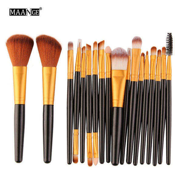 NEW 6/15/18Pcs Makeup Brushes Tool Set Cosmetic
