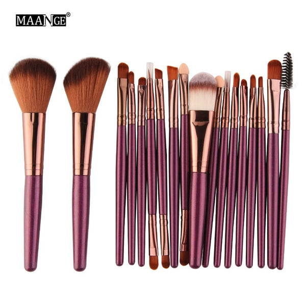 NEW 6/15/18Pcs Makeup Brushes Tool Set Cosmetic