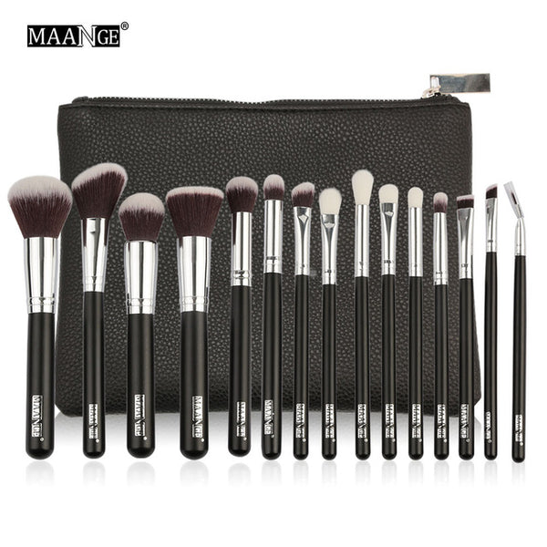 NEW 6-15Pcs Makeup Brushes Set Powder Foundation Eyeshadow Cosmetic Make Up Brush