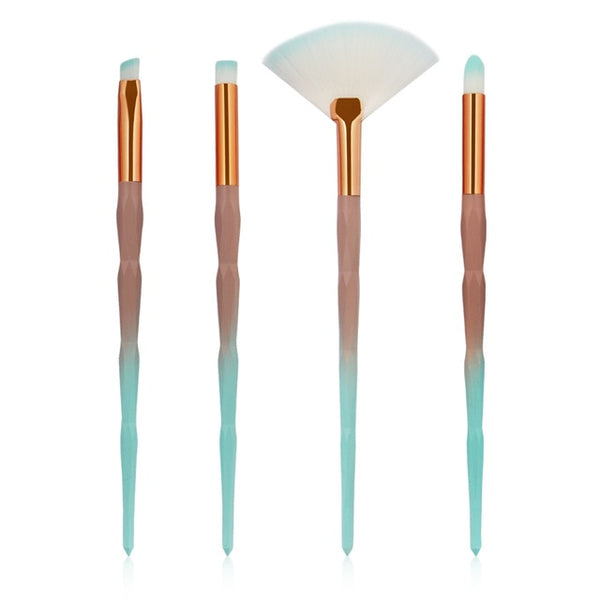 New 7/10Pcs Diamond Makeup Brushes Set