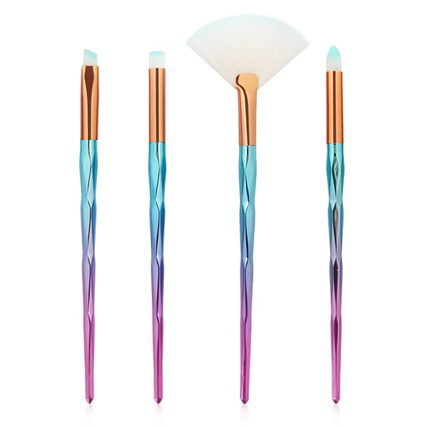 New 7/10Pcs Diamond Makeup Brushes Set