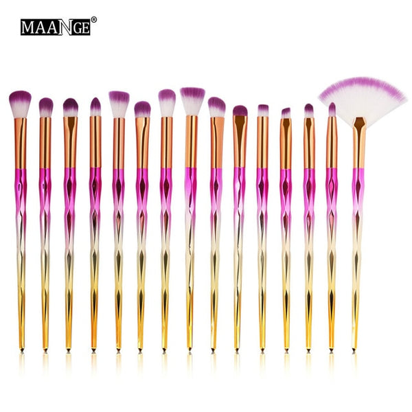Makeup Brushes Set 4/10/15Pcs Colorful Foundation Eyeshadow Concealer Multifunctional Brush for Beauty Make Up