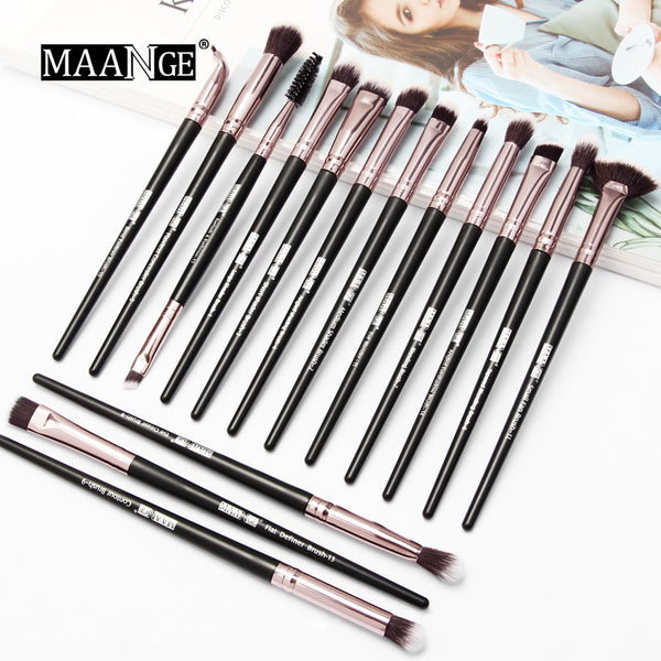 New Make Up Brushes 5/15 PCS Professional Blending Eyeshadow Eyebrow Fan Brush