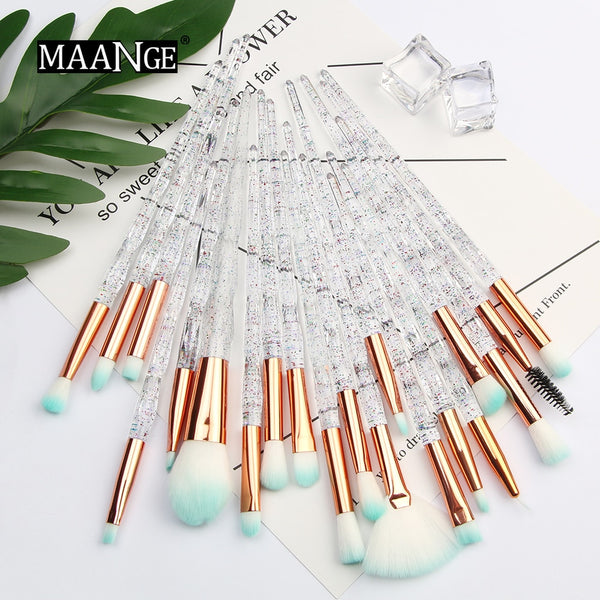 Makeup Pro 4-20Pcs Diamond Makeup Brushes Set