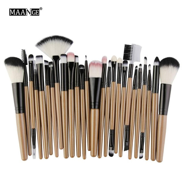 New 25pcs Makeup Brushes Beauty Tool Set Foundation Blending Blush MakeUp
