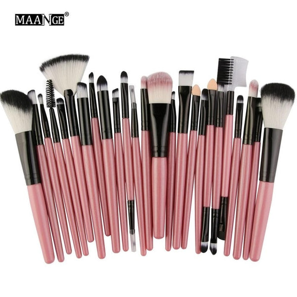 New 25pcs Makeup Brushes Beauty Tool Set Foundation Blending Blush MakeUp