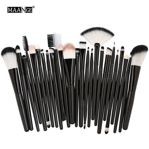 New 25pcs Makeup Brushes Beauty Tool Set Foundation Blending Blush MakeUp