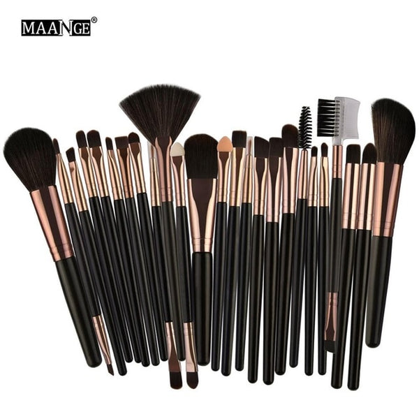New 25pcs Makeup Brushes Beauty Tool Set Foundation Blending Blush MakeUp