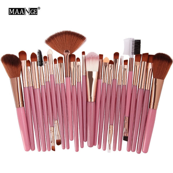 New 25pcs Makeup Brushes Beauty Tool Set Foundation Blending Blush MakeUp