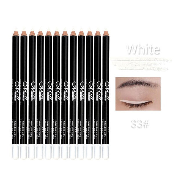 HIGH QUALITY 12 Colors Eye Make Up Eyeliner Pencil Waterproof Eyebrow Beauty Pen Eye Liner Lip Eyes Makeup