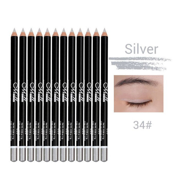 HIGH QUALITY 12 Colors Eye Make Up Eyeliner Pencil Waterproof Eyebrow Beauty Pen Eye Liner Lip Eyes Makeup