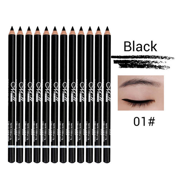HIGH QUALITY 12 Colors Eye Make Up Eyeliner Pencil Waterproof Eyebrow Beauty Pen Eye Liner Lip Eyes Makeup
