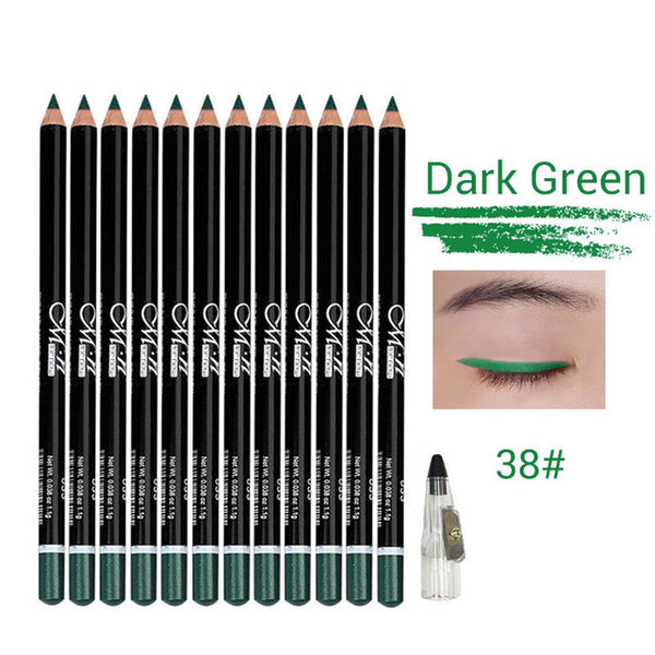 HOT 12 Colors Eye Makeup set Eyeliner Pencil Waterproof Beauty