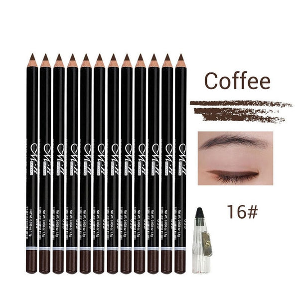HOT 12 Colors Eye Makeup set Eyeliner Pencil Waterproof Beauty
