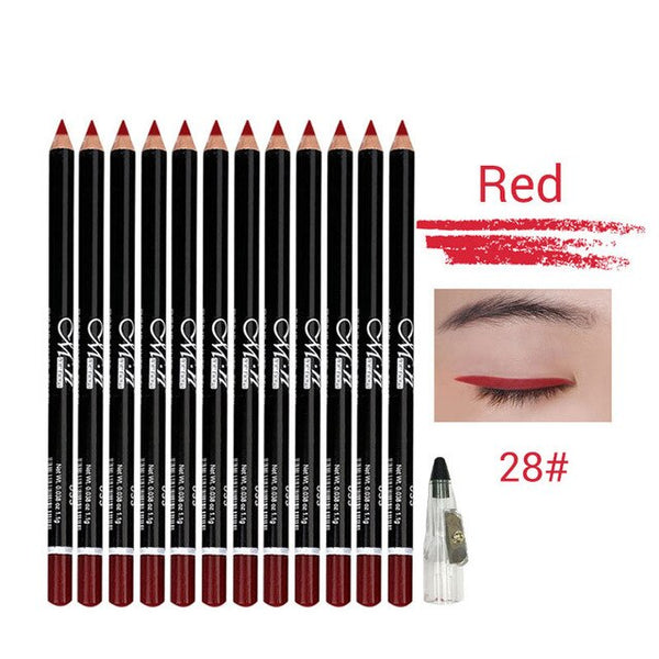 HOT 12 Colors Eye Makeup set Eyeliner Pencil Waterproof Beauty