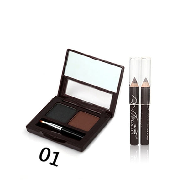 Makeup Waterproof Lasting Multicolor Eyebrow With Pencil Brush Natural