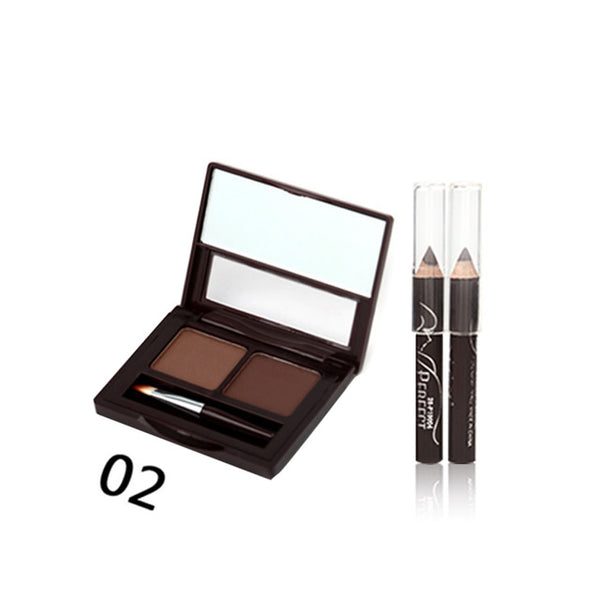 Makeup Waterproof Lasting Multicolor Eyebrow With Pencil Brush Natural