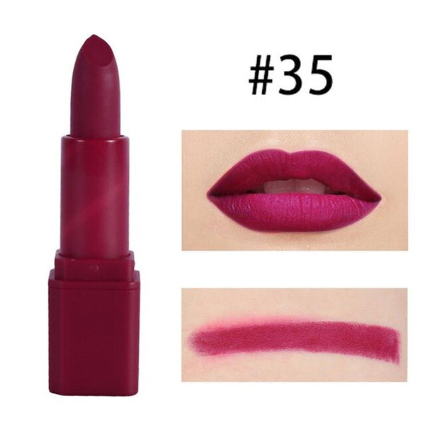 MISS ROSE Matte Lipstick Moisturizer Smooth Lips Stick Long Lasting Charming Lip Cosmetic Beauty Makeup 20 Colors #269121