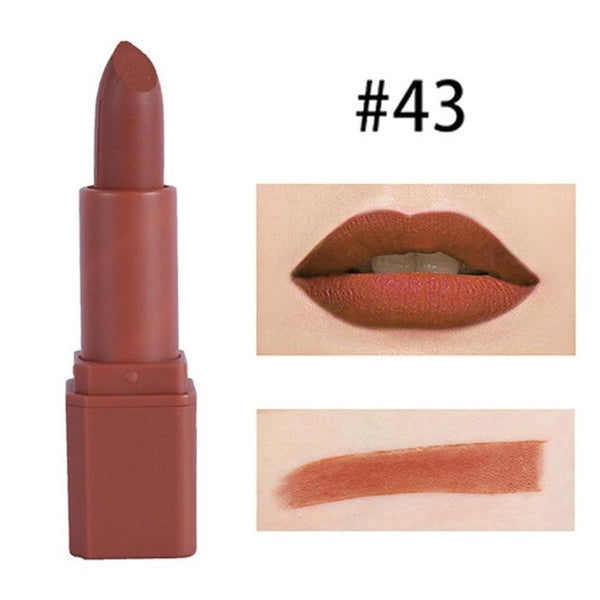 MISS ROSE Matte Lipstick Moisturizer Smooth Lips Stick Long Lasting Charming Lip Cosmetic Beauty Makeup 20 Colors #269121