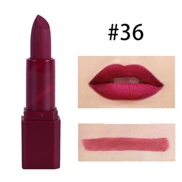 MISS ROSE Matte Lipstick Moisturizer Smooth Lips Stick Long Lasting Charming Lip Cosmetic Beauty Makeup 20 Colors #269121