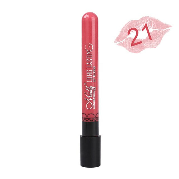 NEW 24Color Lipgloss Matte Long Lasting Moisturizer Sexy Lip Gloss Waterproof