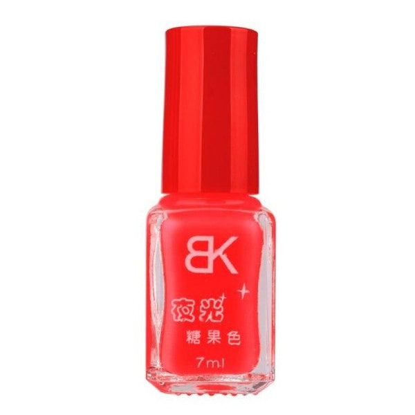 Mode chaude femmes enfants 7 ml vernis à ongles Non toxique 20 couleurs Fluorescent néon lumineux Gel vernis à ongles pour lueur dans l'obscurité