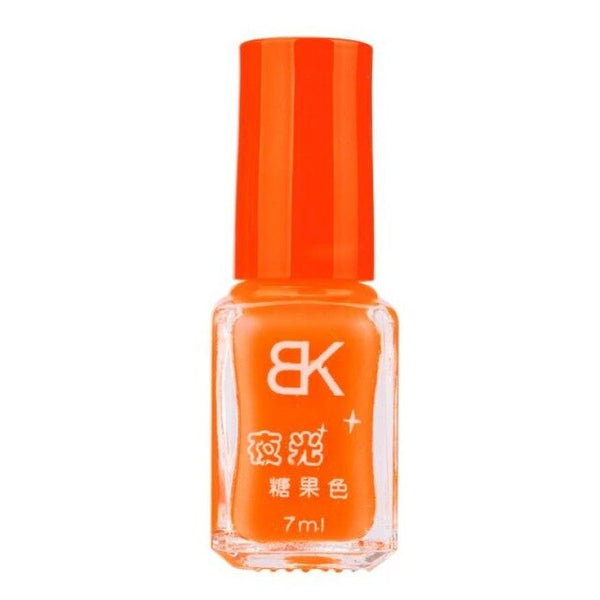 Mode chaude femmes enfants 7 ml vernis à ongles Non toxique 20 couleurs Fluorescent néon lumineux Gel vernis à ongles pour lueur dans l'obscurité