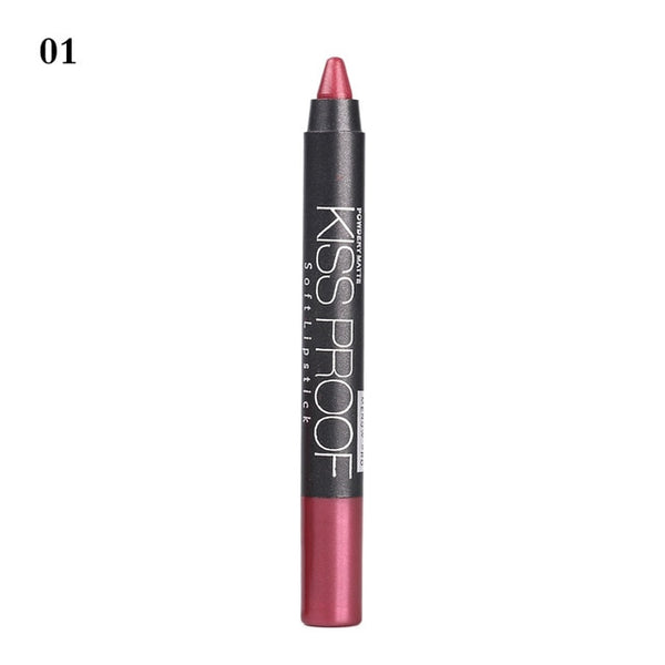 New 19 Colors MENOW KISS PROOF Sexy Beauty Waterproof Lip Pencil Lipstick Lip Gloss Lip Liner
