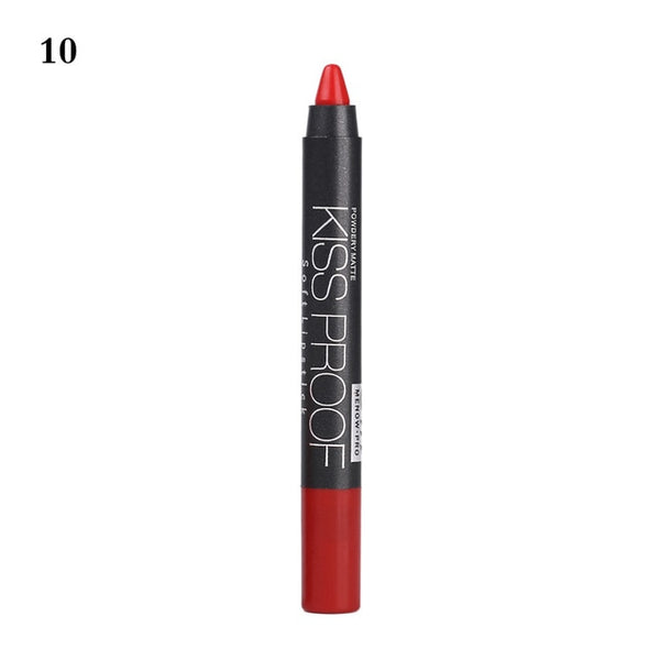 New 19 Colors MENOW KISS PROOF Sexy Beauty Waterproof Lip Pencil Lipstick Lip Gloss Lip Liner