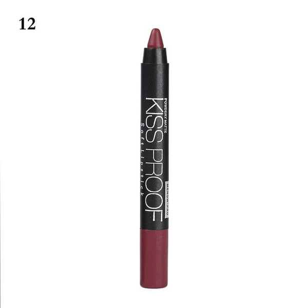 New 19 Colors MENOW KISS PROOF Sexy Beauty Waterproof Lip Pencil Lipstick Lip Gloss Lip Liner