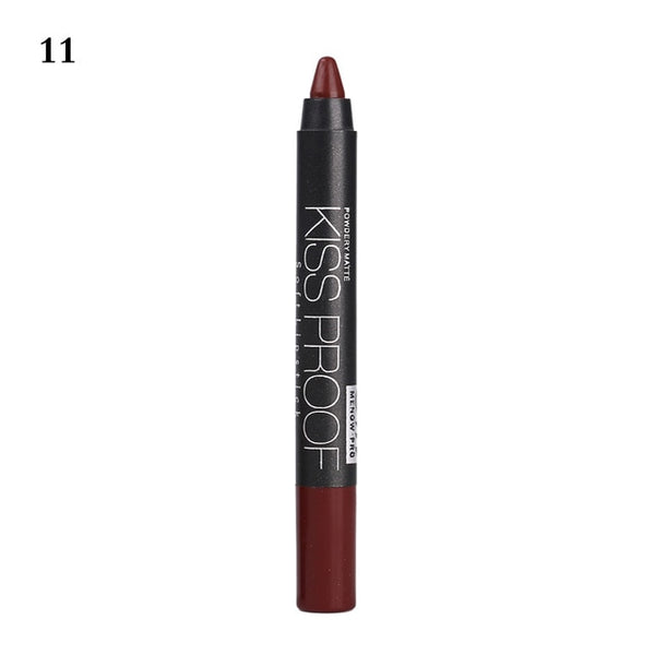 New 19 Colors MENOW KISS PROOF Sexy Beauty Waterproof Lip Pencil Lipstick Lip Gloss Lip Liner