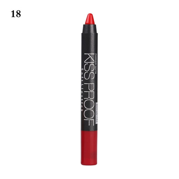 New 19 Colors MENOW KISS PROOF Sexy Beauty Waterproof Lip Pencil Lipstick Lip Gloss Lip Liner