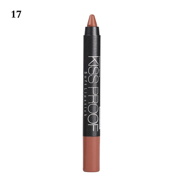 New 19 Colors MENOW KISS PROOF Sexy Beauty Waterproof Lip Pencil Lipstick Lip Gloss Lip Liner